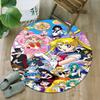 1pc Sailor Moon Carpet, Round Rug, Comfortable, Suitable for Entryways, Living Rooms, Office, And Bedrooms, Christmas Decoration