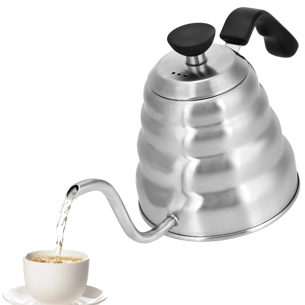 Stainless Steel Household Coffee Drip Gooseneck Kettle Pot Pour Over Coffee Kettle Teapot1200ml