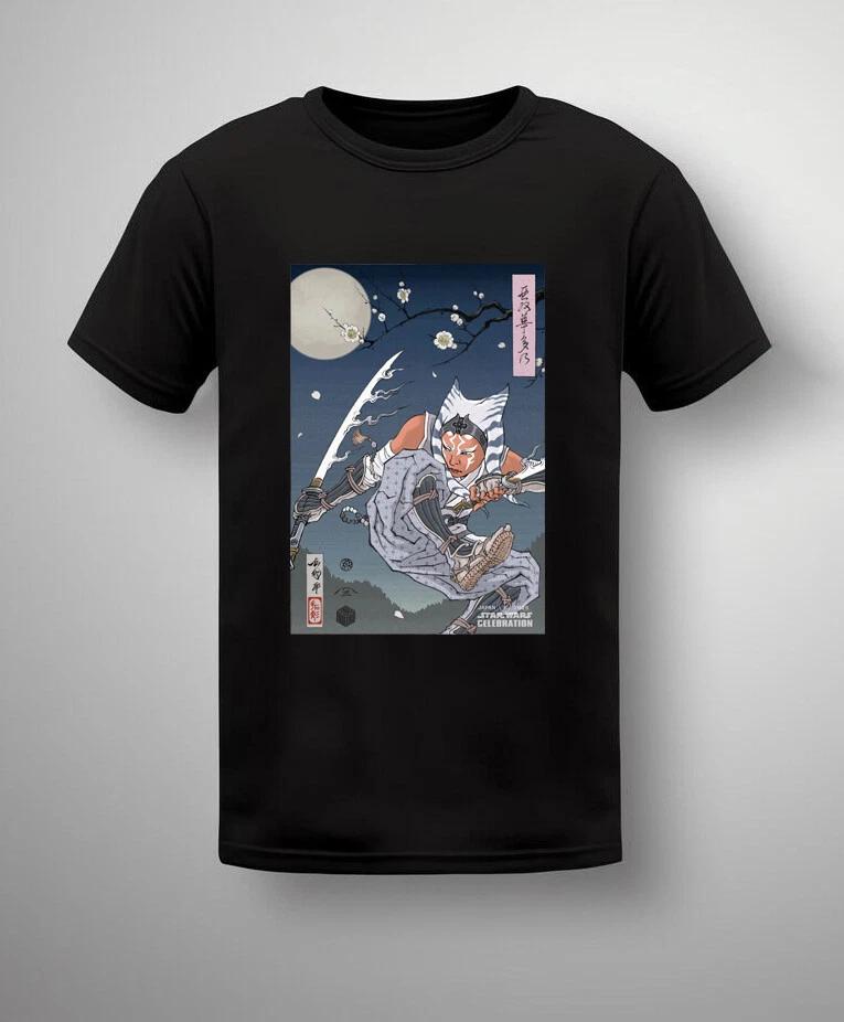 New!!! Ahsoka Star Wars Celebration Japan 2025 Badge Art Poster T-Shirt M