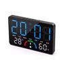 Home Temperature Humidity Meter Clock with Comfort Reminder Electronic LED Digital Alarm Clock Dual Alarms Snooze Table Watch