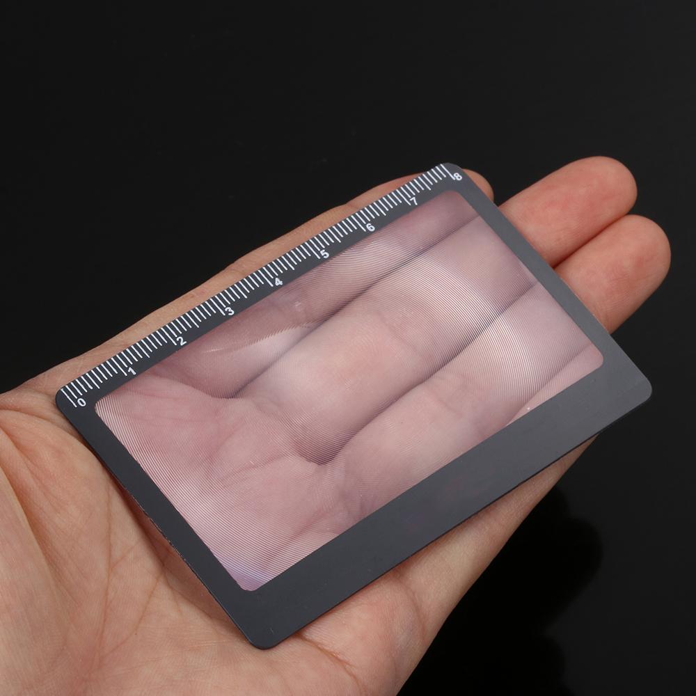 Glass Fresnel Lens X3 Magnifying Magnifier Sheet Book Page Magnification Outdoor Focused Ignition