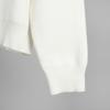 Autumn Winter Pure White Sweater Women's Round Neck Lazy Pullover Temperament Simple Comfortable Knitted Undercoat Top