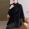 2025 Winter Plus Size Double-Sided Fleece Jacket for Middle-Aged Women - Mid-Length Autumn/Winter Coat