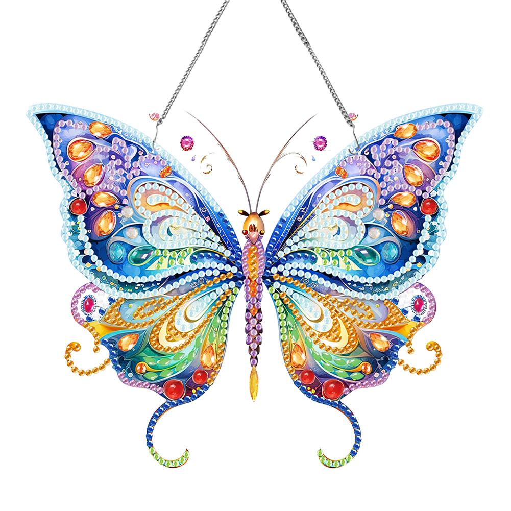 Acrylic Diamond Art Hanging Pendant Dragonfly Single-Sided Diamond Painting Hanging Pendant Frog Crystal Hanging Home Wall Decor