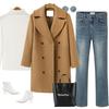 Women Plus Size Winter Woolen Trench Coat Double Breasted Mid Length Autumn Fashion Coat