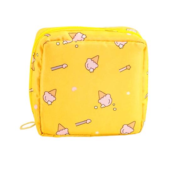 

Сумка для гигиенических полотенец с мультяшным принтом, портативная застежка-молния, подвесной обруч, подгузники для девочек, сумка для хранения гигиенических салфеток, кошелек для монет, органайзер для ювелирных изделий, кредит D