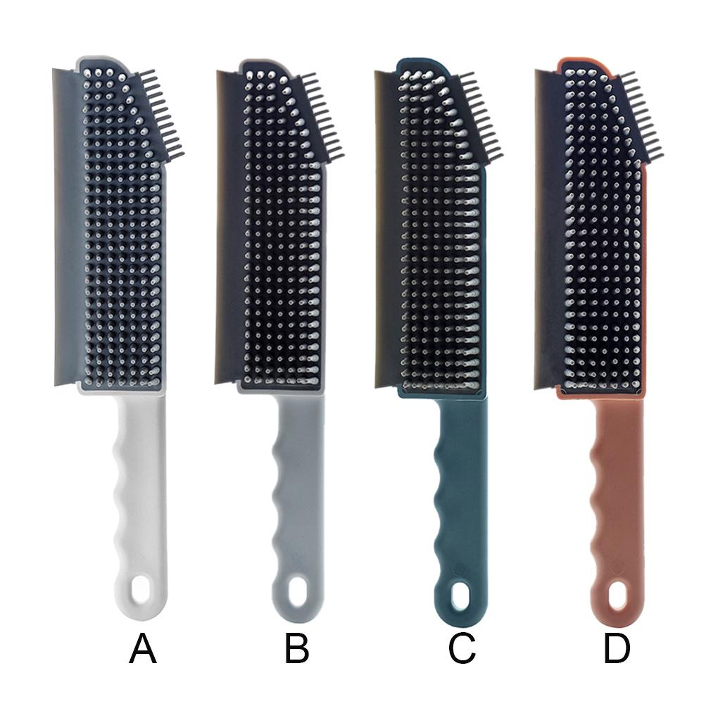 Cleaning Brush 3-in-1 Handheld Handle Side Handheld Handle Scraper Silicone Window Dirt Removing Tool for Bathroom Kitchen