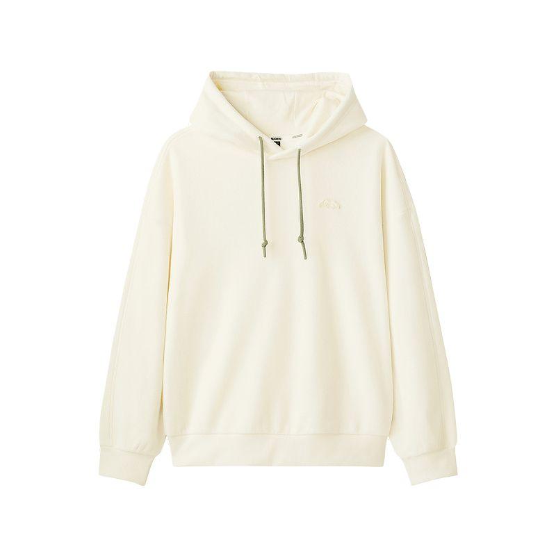 Skechers Outdoor Series Solid Color Knitted Hoodie Women Hoodies Eggshell L424W005-00V7 M
