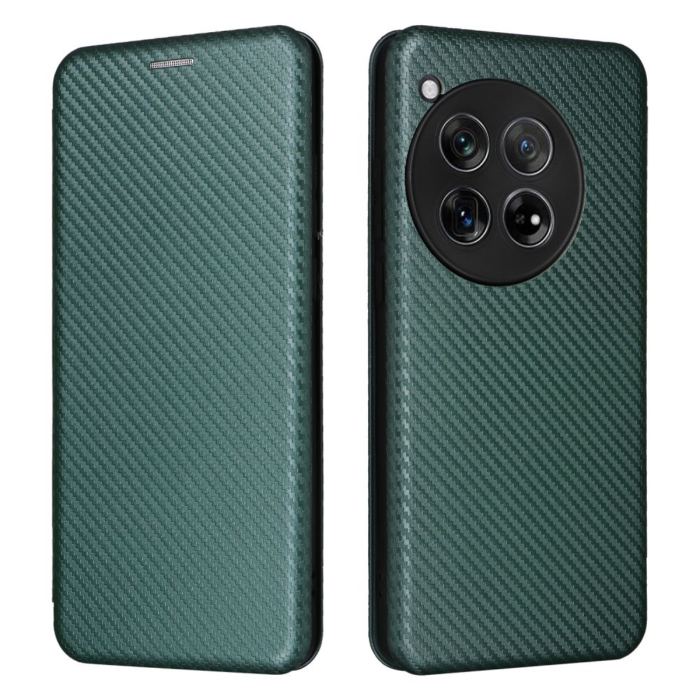 Carbon Fiber Magnetic Leather Flip Cover Case for Oneplus 13 12 12R 11R 10 9 Pro 8T 8 Pro 7T 6T Nord4 Shell Wallet Card Holder