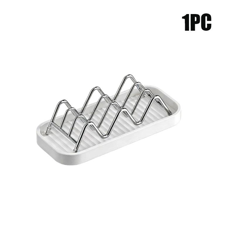 Stainless Steel Soap Holder Minimalist Bathroom Soap Dish Kitchen Sponge Steel Wire Ball Storage Soap Holder
