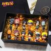 12pcs/set Anime Figure Naruto Shippuden Hinata Sasuke Itachi Kakashi Gaara Action Figure Q Version PVC Figures Toys Gift