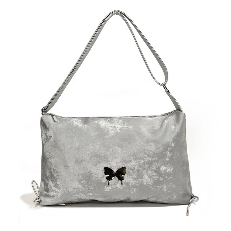 

Высококачественные трендовые сумки через плечо из искусственной кожи с бабочкой, универсальные сумки через плечо для женщин, мода