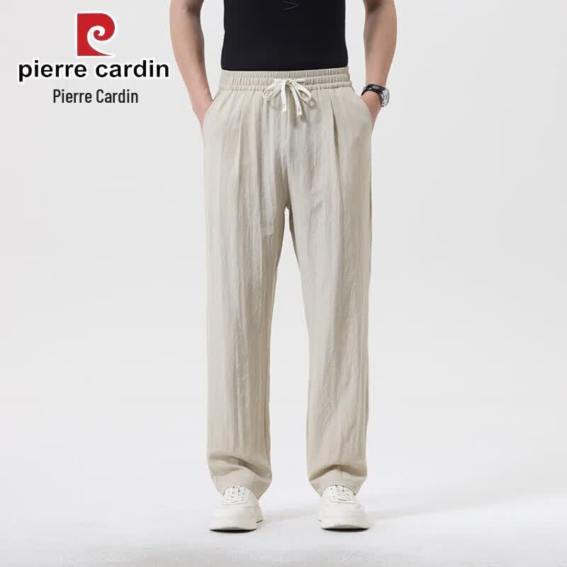 Pierre Cardin Men s Lyocell Linen Blend Casual Trousers 3XL