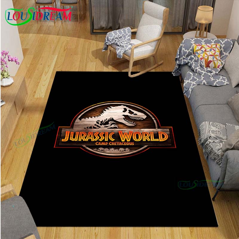 Dinosaur J-Jurassic Park Carpet Room Decor Floor Mats Bedroom Yoga Mat Photography Props Area Rug Birthday Gift Outdoor Rug