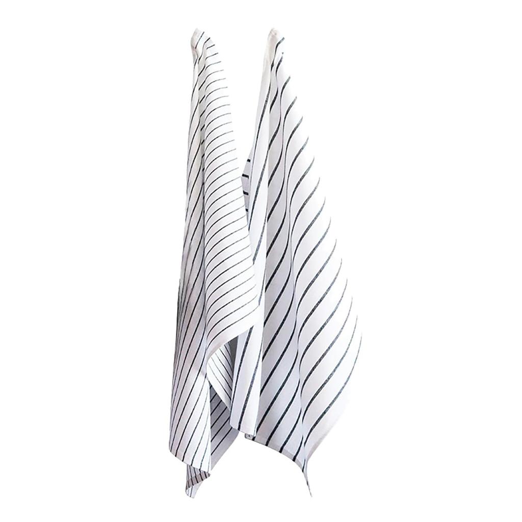 Panos Cotton Kitchen Nordic Set of Striped 100% Towels, Style, 2, 50x70cm,