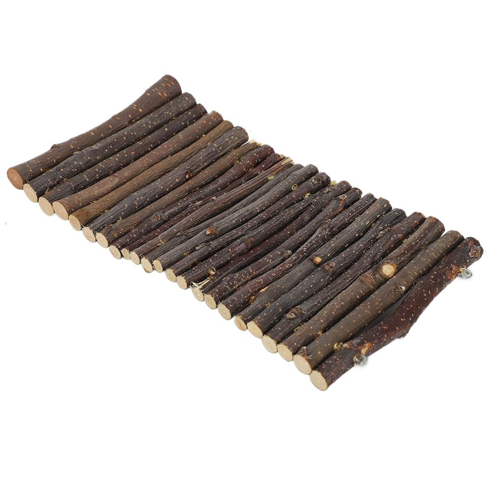 Wooden Hamster Arch Bridge Flexible Hamster Ladder Hideout Tunnel Rabbit Small Animals Pet Cage Accessories