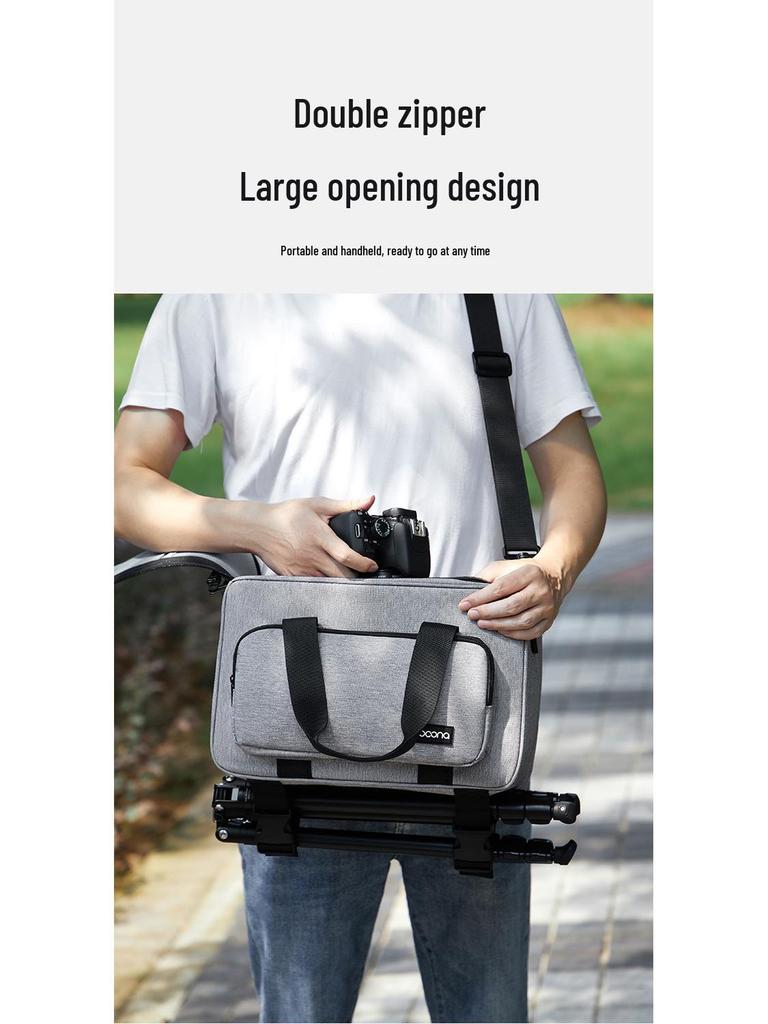 DSLR Mirrorless Camera Crossbody Bag for Canon, Sony, Fujifilm – Single Shoulder Lens Handbag