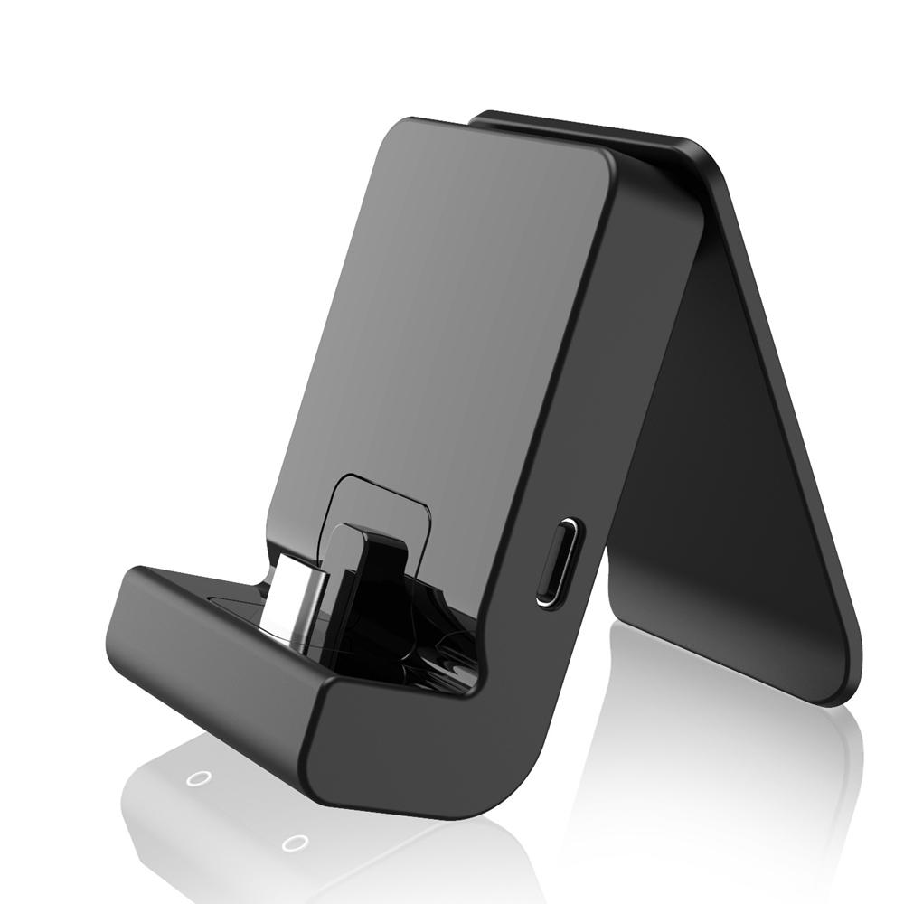 

USB Type-C Adjustable 90° Charging Stand for Nintendo Switch/Switch Lite/Switch OLED Console (Black)