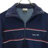 Adidas 80s Vintage Track Jacket Trefoil Logo Jersey Jacket S Navy Men's Used