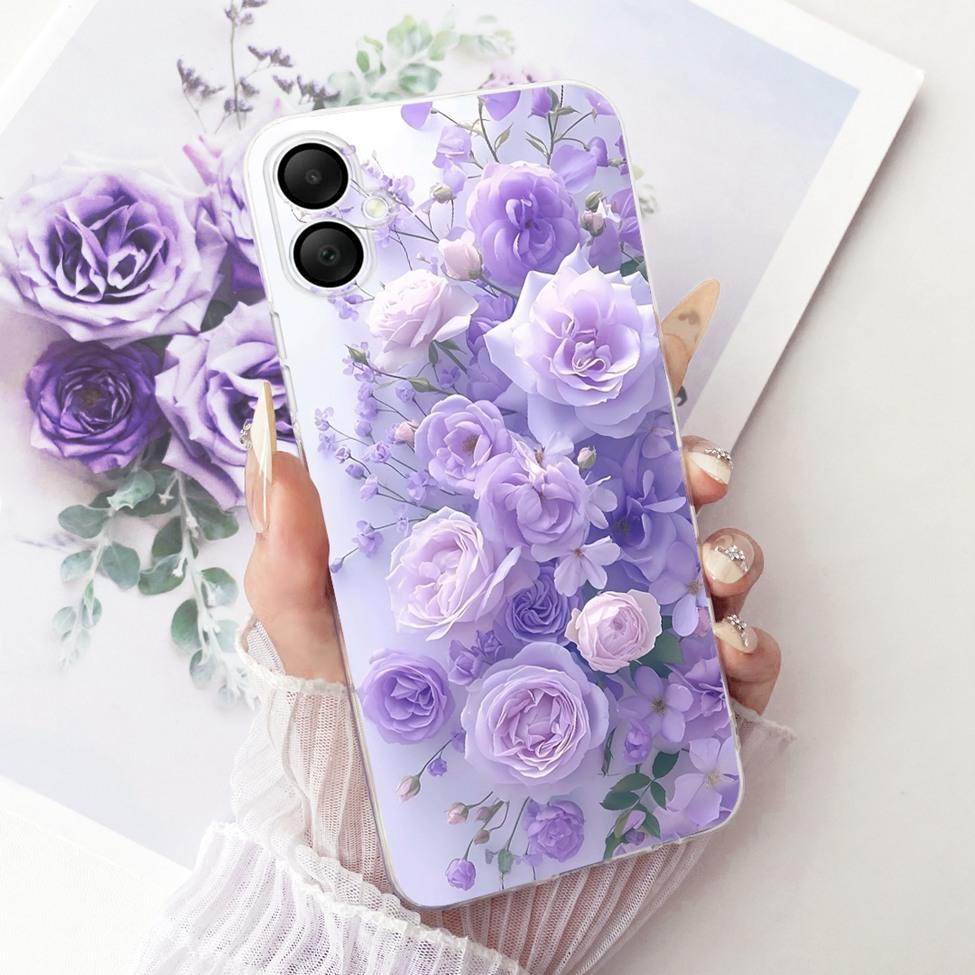 Clear Cover For Samsung Galaxy A06 4G Case Cute Cat Fashion Cool 2D Painted Casing For Samsung A06 4G SM-A065F SM-A065M