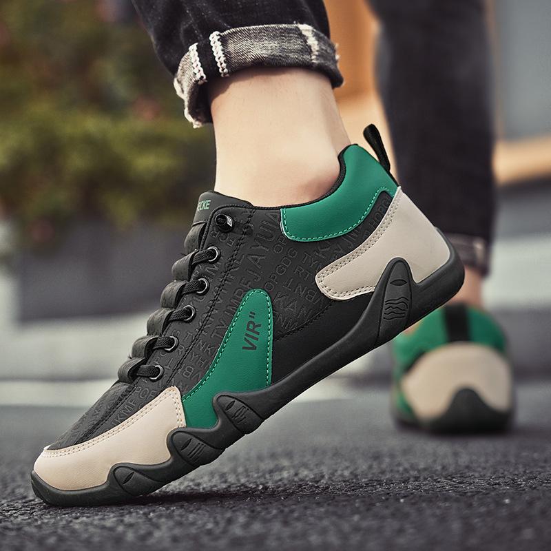 Spring Men's Shoes 2025 New Versatile Personalized Lazy Shoes Outdoor Sports and Leisure One-pedal Leather Fashion Trendy Shoes