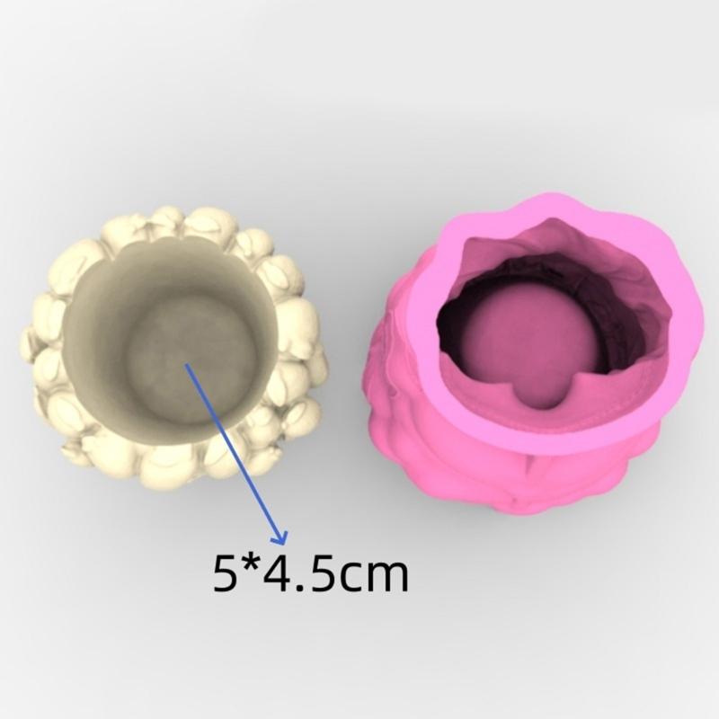 Creative Silicone Flower Pot Mold with Girl Design For Succulent Cement Crafts DIY Home Decors Reusable Gardening Tool