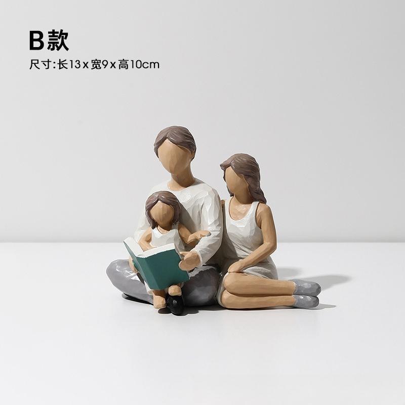 Creative Figurine Statue Desktop Decor for Living Room Wedding Gift Home Decoration Craft Art