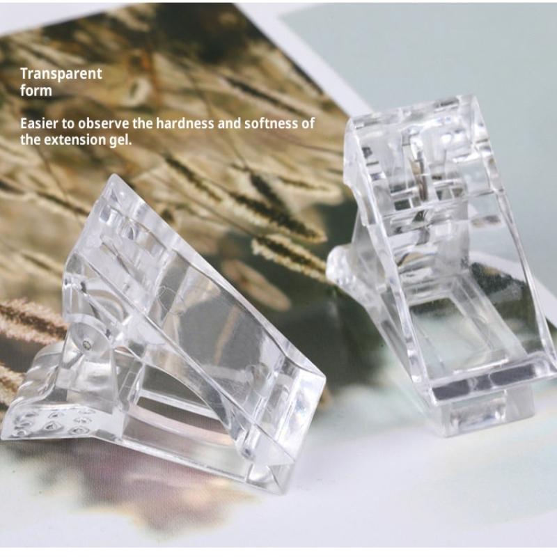 Transparent Nail Clippers Quick-Setting Gel Paperless Diy Nail Extension Clips