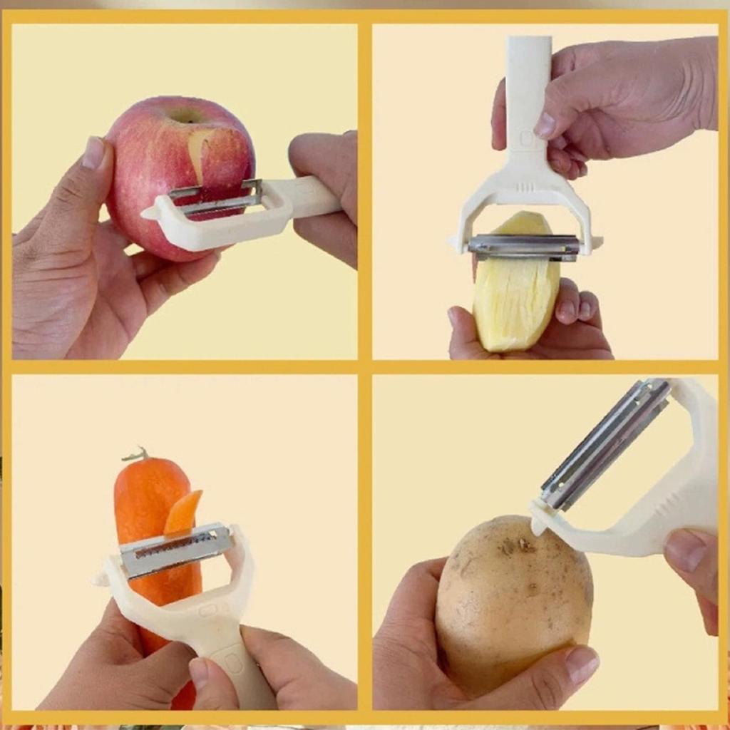 Kitchen Steel Vegetable Fruit Peeler Grater Food Presentation Hand Tool Veggie Processing Gadget for peeling sugarcane and bark