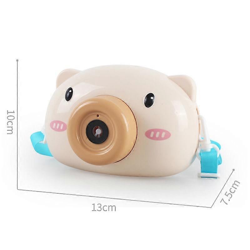 Piggy Bubble Machine Automatic Electric Leak-Proof Bubble Blower Camera Toy for Kids Outdoor Party Birthday Gift