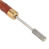 Sandalwood Handle Brass Head Leather DIY Craft Edge Dye Roller Oil Pen Belt Finisher (Red)
