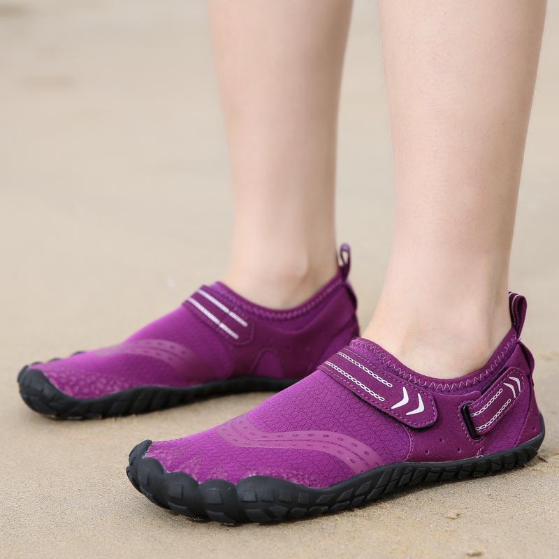 Männer/Frauen Outdoor Fünf-Finger-Schwimmschuhe Watschuhe Gummi Weiche Unterseite Wassersport Strandschuhe