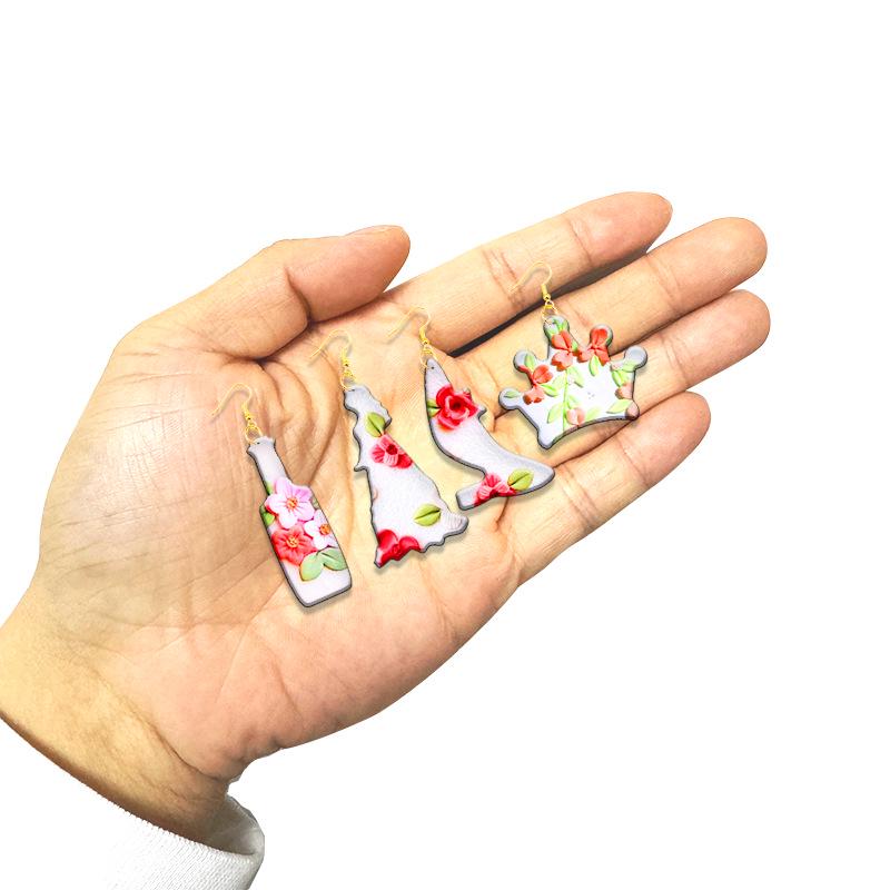 140-Piece Polymer Clay Earring DIY Set with Cutters, Molds, Hooks, Paper Cards, and Ear Studs