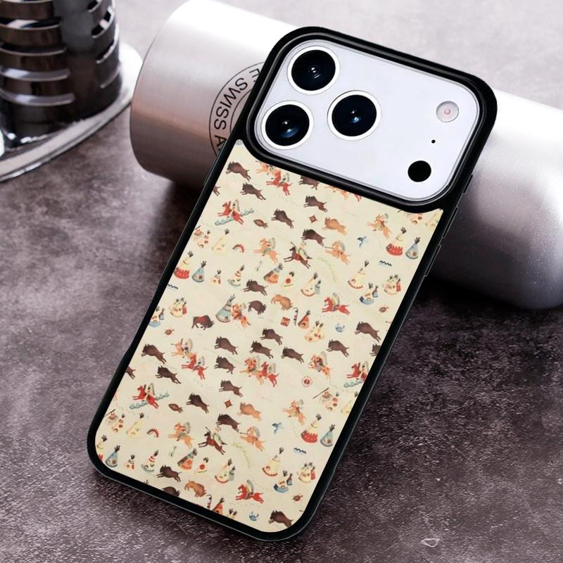 Horses Pattern Collage Phone Case for iPhone 17 16 15 Pro Max Air 14 13 12 11 Plus Shockproof Cover