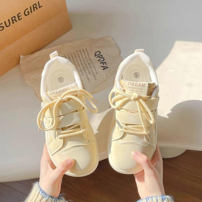 Super soft board shoes women's new spring and autumn versatile shoes platform white shoes retro