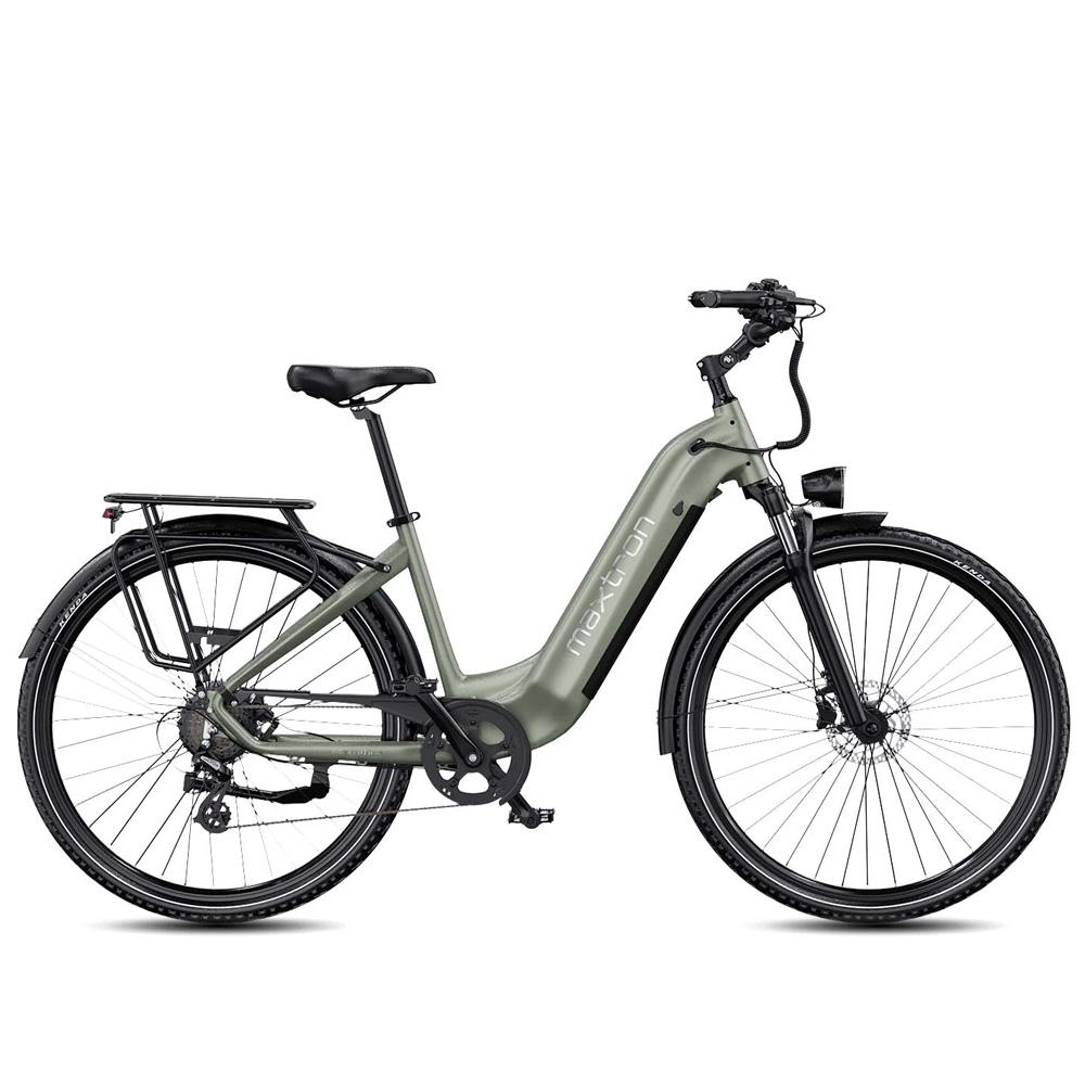 Electric Bicycle Maxtron Marathon Top Speed 25Km/h 28" Tire City Electric Bike For Adult 36V 22.5Ah Dual Disc Brakes 7 Speed Max Load 120Kg