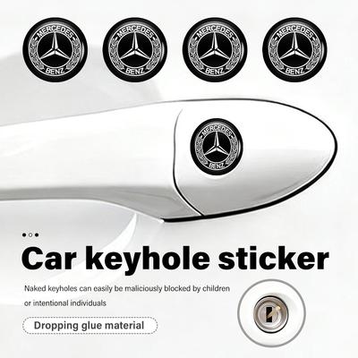 For Benz 8/12/20PCS Car Remote Key Sticker Emblem Decoration Decal Decorat Accessory AMG VIANO GLB GLC W108 W124 W126 W169 W176
