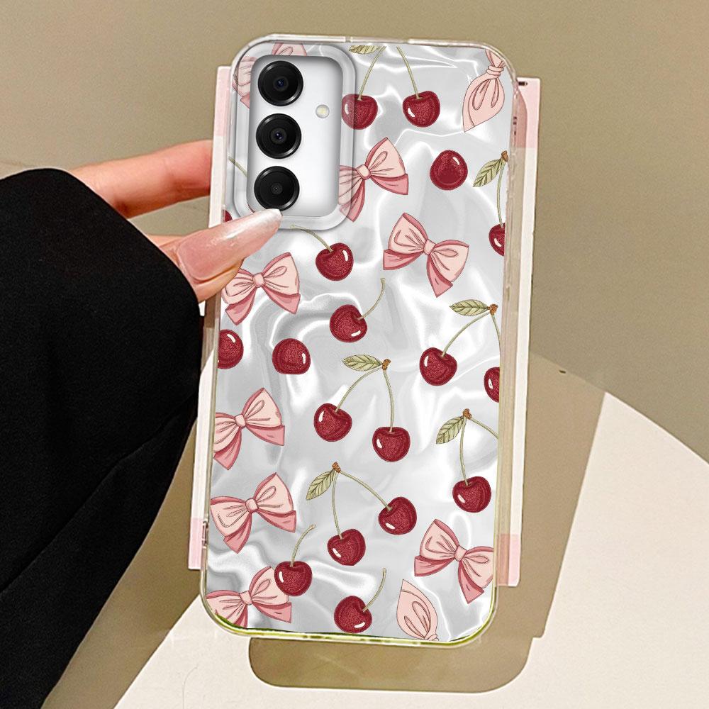Summer Cherry Fruit Women Girls Phone Case for Samsung Galaxy A55 A56 A36 A26 A16 A53 A06 A14 A24 A34 A54 A15 A25 A35 A12 Cover