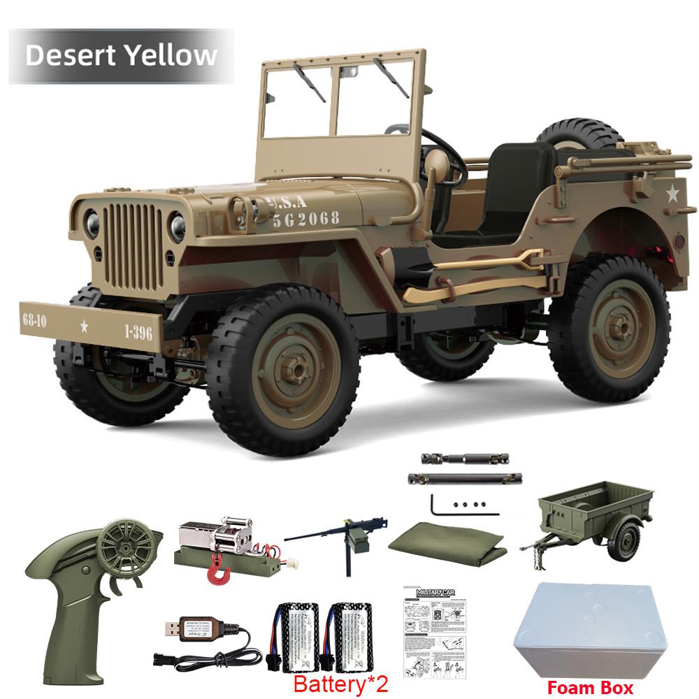 JJRC C8815 Auto RC 1/10 WILLYS 1941 4WD RTR RC Crawler Auto Telecomandata 2.4G Arrampicata Fuoristrada Camion RC Militare Giocattoli Regalo