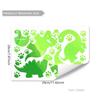 Glow in the Dark Dinosaur Footprint Wall Stickers for Kids Bedroom Removable Self Adhesive DIY Home Decor Decals for Nursery Playroom