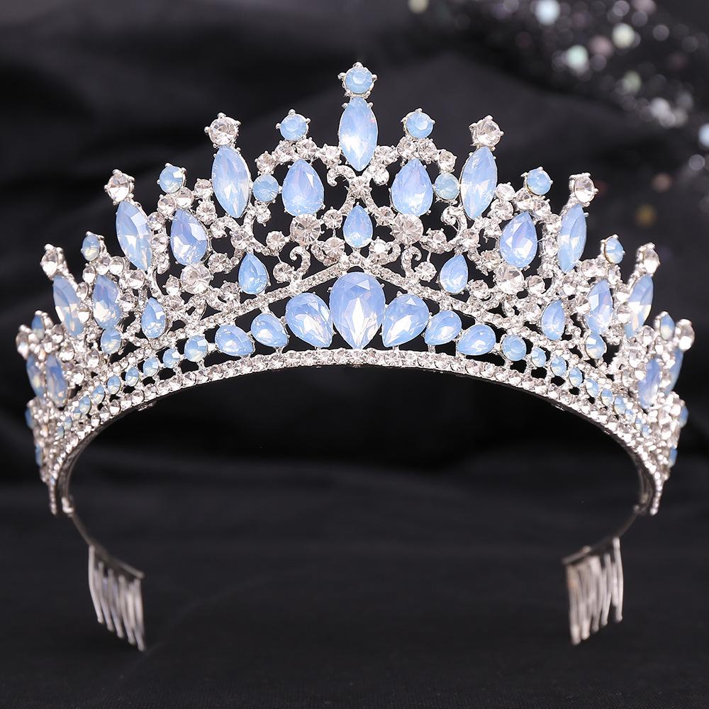 Baroque Rhinestone Crown Hair Comb for Bridal or Birthday Accessories