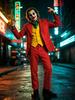 Joaquin Phoenix Joker Clown Costume: Halloween Stage Performance 4-Piece Suit