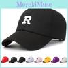 Letter R Embroidery Baseball Hat Adjustable Sun Protection Breathable Gifts