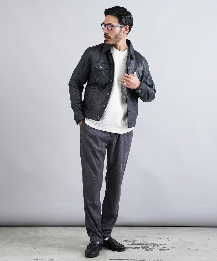 Shop Reproduction Leather Large D Black Genuine Leather Lightweight Long Rider Double Rider Single Rider Leather Jacket [JIGGYS SHOP] Ziggy's Men's