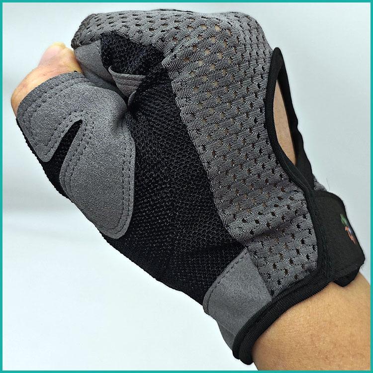 Breathable Quick-Dry Half-Finger Summer Sports Gloves with Velcro