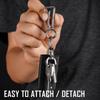 KeyUnity KD00 Titanium Keychain, Keyring, Carabiner, Key, Simple, Key Chain, Fall Prevention, Lost Prevention, Easy Installation, Durable, Gift, KD00