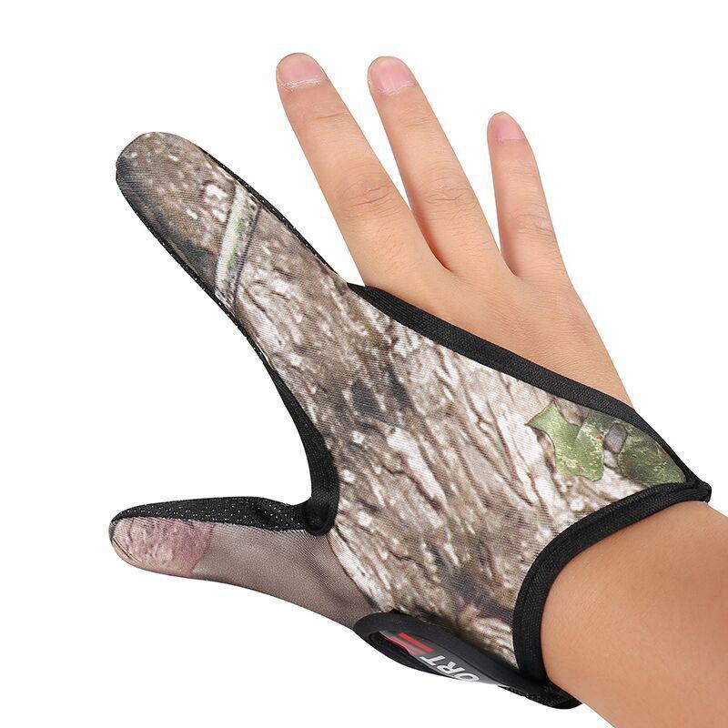 Suministros de Pesca Guantes de Pesca de Dos Dedos Guantes para Señuelos Guantes para Control de Caña de Lanzar Guantes de Pesca Guantes de Protección para los Dedos Hombres
