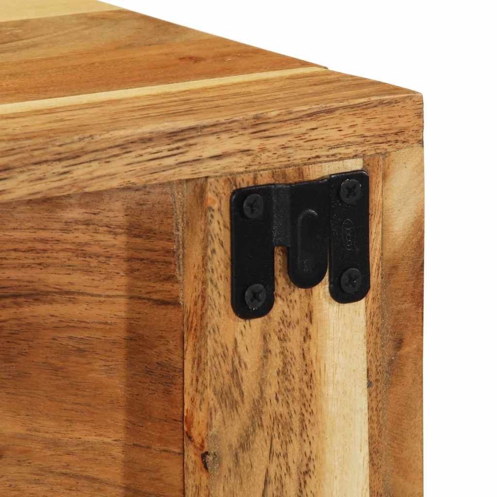 TV Wall Cabinet 60 X 30 X 19 Cm Solid Acacia Wood