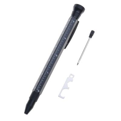 Caneta Multiferramenta Multifuncional 14 em 1 Gadgets com Chaves de Fenda Régua Abridor de Garrafa Tesoura Luz LED Chave Inglesa para Homens Pai