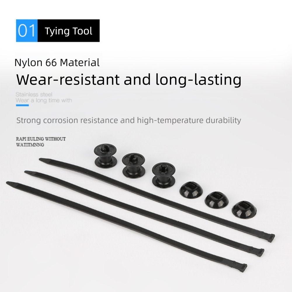 Nylon Buckle Heavy Duty Nylon Zip Ties Self-Locking Fixed Head Wire Harness Tie  Car Daily Repair